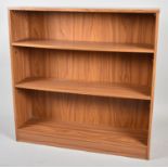 A Modern Three Shelf Open Bookcase, 91cm wide