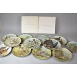 A Collection of Twelve Franklin Porcelain Game Birds of the World Plates