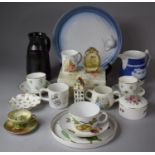 A Collection of Various Ceramics to include Wedgwood Peter Rabbit Childrens China, Mask Head Jug,