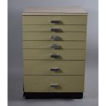 A Vintage Seven Drawer Dentists Cabinet, 51cm wide