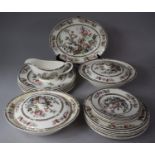 A Collection of Indian Tree Dinnerwares to comprise Plates, Small Plates, Side Plates, Lidded