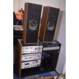 A Ferguson Vintage Music Centre, System 25 with Two Speakers, Both AF