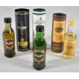 A Collection of Six Various Miniature Single Malt Whiskies