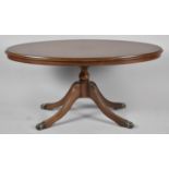 A Mid 20th Century Oval Coffee Table, Some Scratches to Top, 100cm wide
