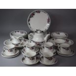 A Royal Doulton Autumns Glory Breakfast Set to comprise Two Serving Bowls, Six Mugs, Milk, Sugar,