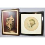 An American Print of a Child and Framed Print, His Lordship