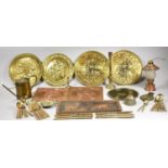 A Collection of Various Brass Ornaments, Plaques etc