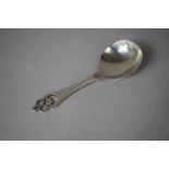 A Silver Tea Caddy Spoon, Chester 1904 by Stokes & Ireland