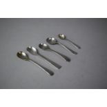 A Collection of Five Silver Salt Spoons, All Hallmarked