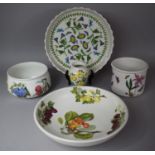 A Collection of Various Portmeirion to include Bowls, Vase Etc