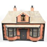 A Late 19th/Early 20th Century Large Dolls House with Sliding Front to Three Room Interior, 110cm