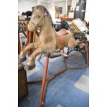 A Mobo Prairie King Child's Horse Toy, 29cm Long, Rusted