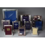 A Collection of Silver Plated and Other Photoframes