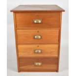 A Modern Four Drawer Square Topped Chest, 61cm