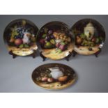 A Set of Four Coalport Still Life Limited Edition Plates