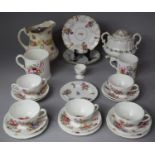 A Collection of Various Floral Pattern Teawares and Ceramics to include Part Coalport Teaset, 19th