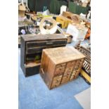 A Wooden 24 Drawer Engineer's Parts Chest and a Wooden Tool Chest with Two Drawers, 47.5cm Wide