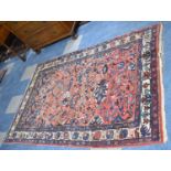 A Persian Handmade Antique Lilian Rug, 205x133cm