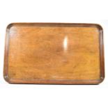 An Edwardian Mahogany Rectangular Tray, 60.5cm wide