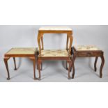 Four Various Dressing Table Stools