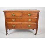 An Edwardian Mahogany Chest of Two Short and Two Long Drawers, For Restoration, 106cm wide