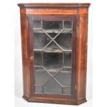 A 19th Century Astragal Glazed Corner Cabinet, 71cm wide