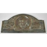 A Heavy Bronze Memorial Plaque for Joseph William Livesey 1794-1884, Reformer and Newspaper Owner.