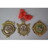 A Collection of Three Enamelled German Pendants, Peter II 1899, Johann IV 1900 and Bonna 1900