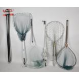 A Collection of Various Angling Landing Nets, Beach Mast Tripod Etc