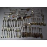 A Collection of Various Cutlery to include Forks, Knives, Spoons, Sugar Bows, Fish Server, Bone