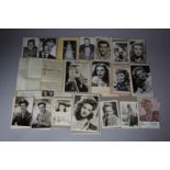 A Very Large Collection of Mid 20th Century Fan Club Photographs some with Printed Signatures Some