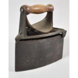 A Late 19th Century Flat Iron, E & M Coup Ltd Brindle, Wooden Handle, 18cm Long