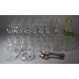 A Collection of Various Glassware, Cutlery etc