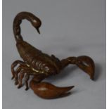 A Bronze Study of a Scorpion, 4cm High
