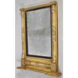 A 19th Century Gilt Framed Pier Mirror, 84cm High