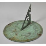 A 19th Century Circular Copper Sundial, 24.5cm Diameter