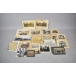 A Collection of Various Vintage Group Photographs, Canal and Railway Prints etc