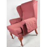 A Modern Wing Upholstered Armchair