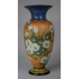 A Doulton of Lambeth Slaters Patent Vase in Usual Coloured Enamels, Shape X5017, 34.5cm High