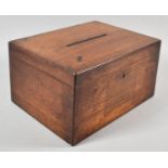 A Late 19th Century Mahogany Ballet Box, 30cm wide