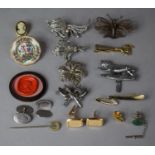 A Collection of Various Filigree and Other Brooches, 19th Century Seal etc