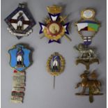 A Collection of Five Continental Military Medals and Two British Regiment Examples