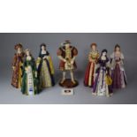 A Regency Fine Art Figural Collection, Henry VIII and His Six Wives, 27cm high