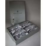 A Box Set of Six Royal Doulton Champagne Glasses