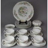 A Collection of Aynsley Wild Tudor Ceramics to include Six Teacups, Six Saucers, Trinket Dishes,