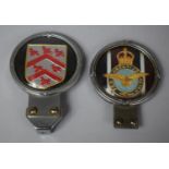 Two Vintage Car Badges To include RAF