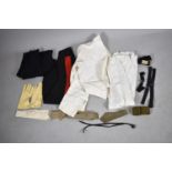 A Box Containing Various Officers Military Clothes and Accessories