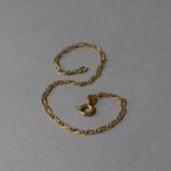 A 9ct Gold Chain Bracelet, 1.3g