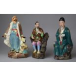 Three Large Oriental Chinese Figures