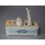A Mid 20th Century Novelty Cruet, Swinging 'Spice of life' Salt and Pepper, in the form of Girl in